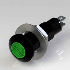 Marl - Panel Mount Indicator Green 8.1mm Solder Termination, IP67   677-532-04