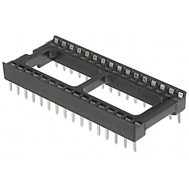 ASSMANN – Pitch Vertical Through Hole Stamped Pin Open Frame IC Base A ...